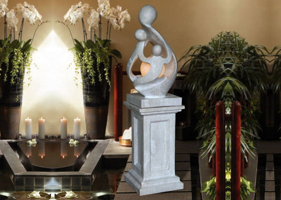 Chine Fontaines d'eau de pierre de fonte de couples de Polyresin de 43 pouces fournisseur