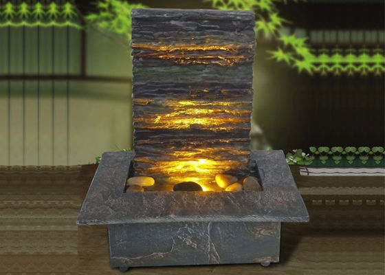 Chine Fontaines et cascades d'intérieur d'ardoise de Polyresin petites fournisseur