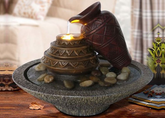 Chine Fontaines de table d'intérieur de décor de bureau de 7 pouces fournisseur