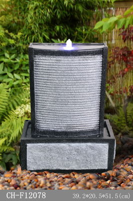 Petites fontaines d'eau décoratives allumées par contemporain fournisseur