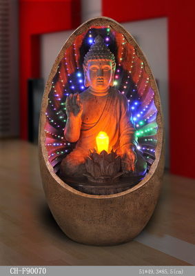 Fontaine d'eau colorée optique brillante de LED Bouddha fournisseur