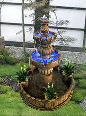 Fontaine d'eau à gradins de paysage de pompe à eau fournisseur