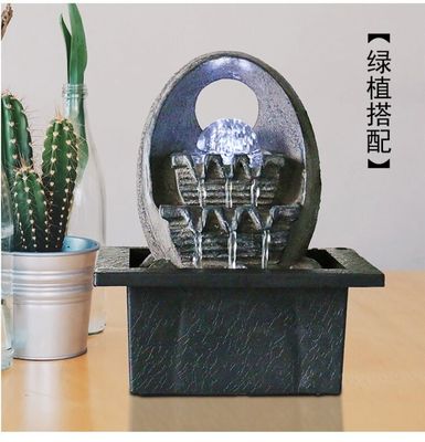 Fontaine d'eau allumée par contemporain de boule en verre fournisseur