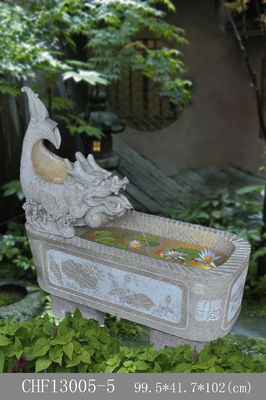 42&quot; dragon crache la fontaine d'eau de grès fournisseur