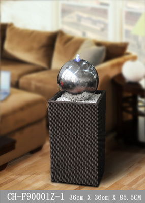 Caractéristique inoxydable de l'eau de bille d'acier allumée par contemporain de 34 pouces fournisseur