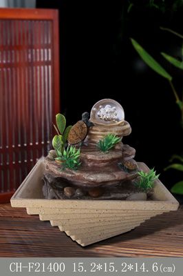 Décoration de l'eau de boule en verre de tortue d'intérieur fournisseur
