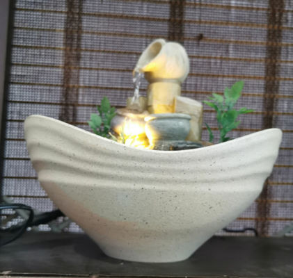 Le bambou met en forme de tasse les fontaines et les cascades d'intérieur fournisseur