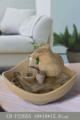 Fontaine d'intérieur de cascade de Polyresin de 6 pouces fournisseur