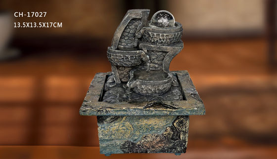 Fontaines extérieures d'intérieur de brique de Polyresin de décor de bureau fournisseur