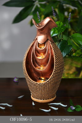Fontaines d'eau d'intérieur de relaxation de Polyresin de pot de fleur fournisseur