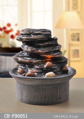 Fontaines extérieures d'intérieur de Polyresin Rockwork de 6 pouces fournisseur