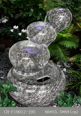 Fontaines d'eau de pierre de fonte de pots de thé du jardin trois fournisseur