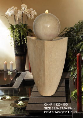 Fontaine d'eau en bois d'effet de rotin d'ellipse de luxe légère fournisseur