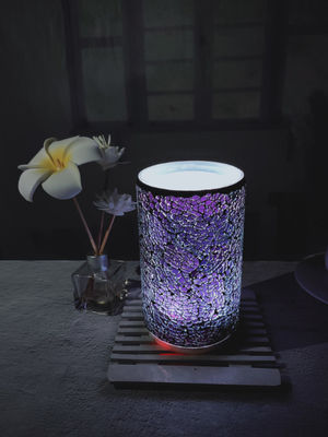 Fontaine d'eau en verre de mosaïque de mode intérieure à la maison fournisseur