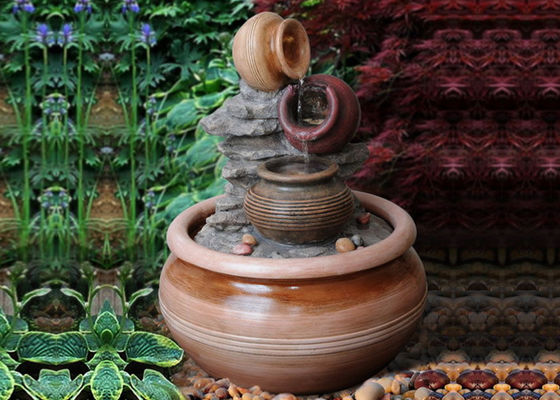Lampes de poterie de 19 pouces trois plus les fontaines extérieures fournisseur