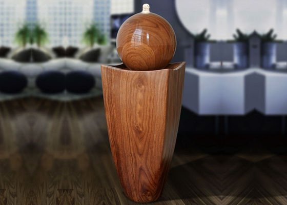 Fontaine d'eau en bois d'effet de rotin d'ellipse de luxe légère fournisseur