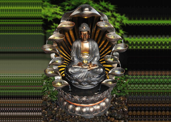 Multiful met en forme de tasse la caractéristique de l'eau de Bouddha de Cabinet de TV extérieure fournisseur