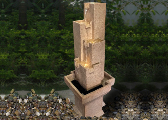 Fontaine d'eau de luxe légère de grès de décor de jardin fournisseur