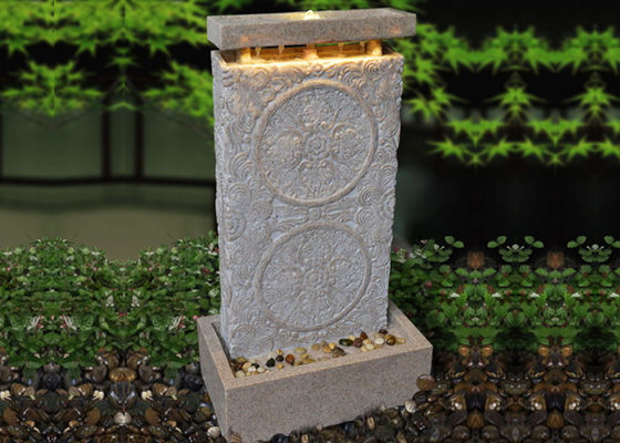 Fontaines d'eau extérieures Handcrafted avec les lumières menées fournisseur