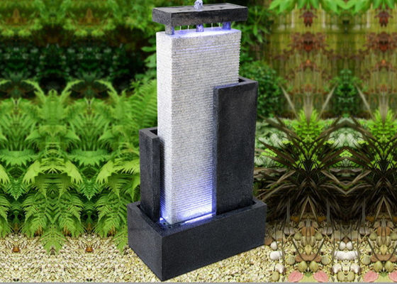 Fontaine en bois de cascade de pierre d'effet de marbre de décor de jardin fournisseur
