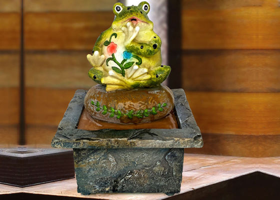 Fontaines de table d'intérieur de style de grenouilles américaines de Polyresin fournisseur
