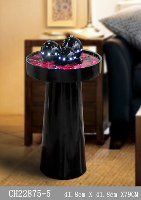 Fontaine d'eau menée chaude de fibre de verre de 80cm avec des lumières fournisseur