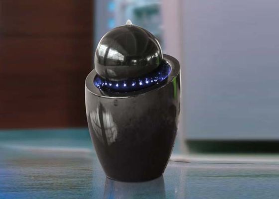H82cm a incliné la boule de baril a mené l'effet de marbre de fontaine d'eau légère fournisseur