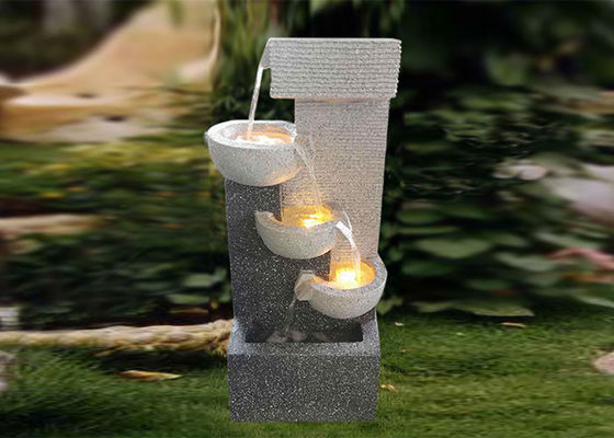 Fontaine d'eau menée colorée faite main de H70.5CM Polyresin fournisseur